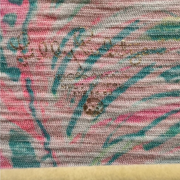Lilly Pulitzer Etta V-Neck Top Multi Lilly Jungle Theme Size XS - Picture 3 of 5